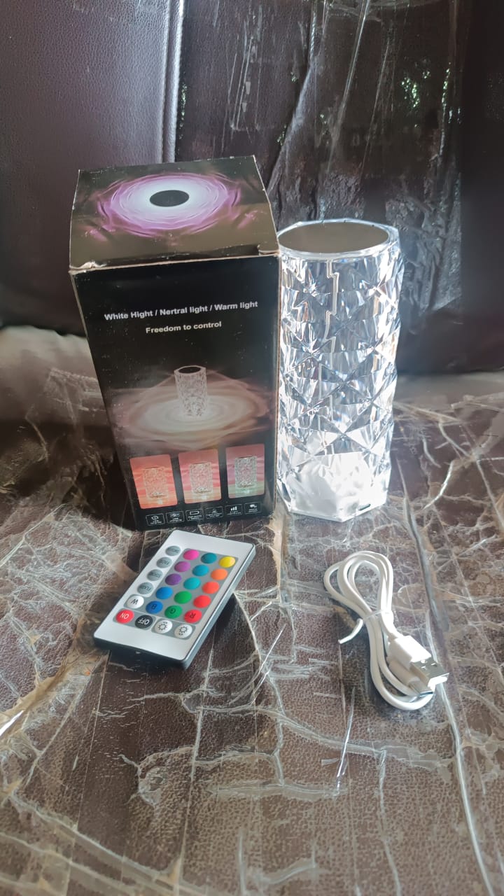 Crystal LED Touch Table Lamp with Remote Control Crystal LED Touch Table Lamp with Remote Control